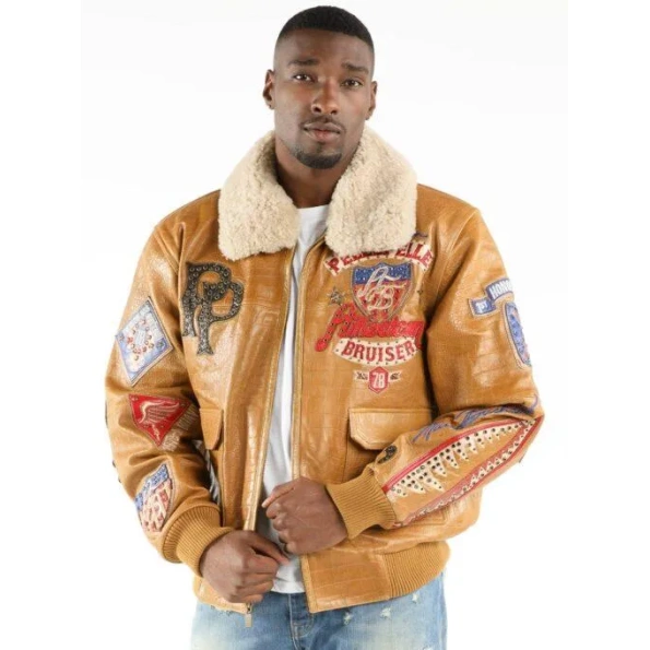 Pelle Pelle Bruiser Mustard Leather Jacket Pelle Pelle Bruiser Mustard Leather Jacket