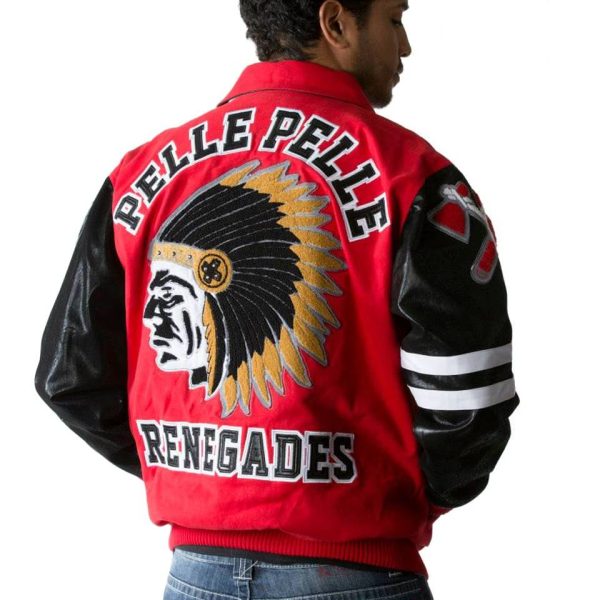 Pelle Pelle Men Chief Keef Renegades Red Jacket Pelle Pelle Men Chief Keef Renegades Red Jacket
