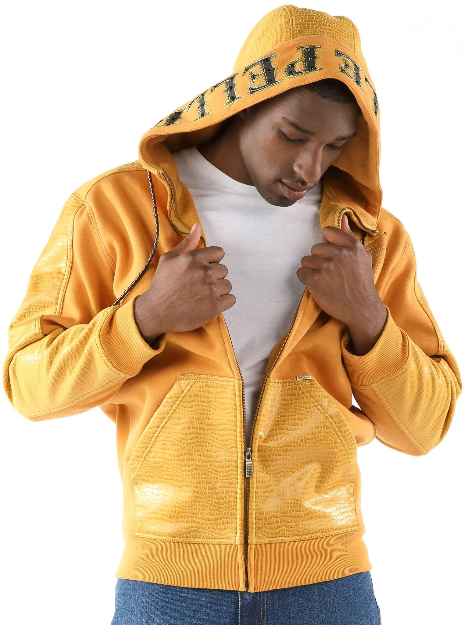 pelle-pelle-40th-anniversary-yellow-wool-leather-hoodie-jacket