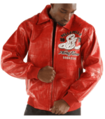 Pelle Pelle 1978 Soda Club Red Leather Jacket