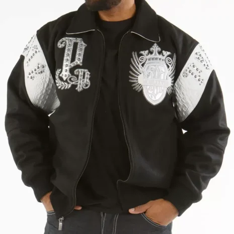 Pelle Pelle Black White Empire Jacket (2) Pelle Pelle Black White Empire Jacket