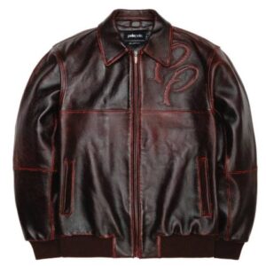 Pelle Pelle Dark Red Two Tone Leather Jacket