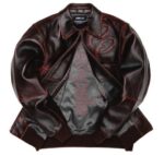 Pelle Pelle Dark Red Two Tone Leather Jacket