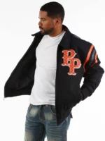 Pelle Pelle Detroit Black Orange Wool Jacket