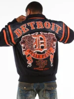 Pelle Pelle Detroit Black Orange Wool Jacket
