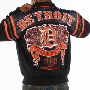 Pelle Pelle Detroit Black Orange Wool Jacket