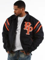 Pelle Pelle Detroit Black Orange Wool Jacket