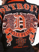 Pelle Pelle Detroit Black Orange Wool Jacket
