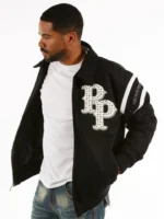 Pelle Pelle Detroit Black White Wool Jacket