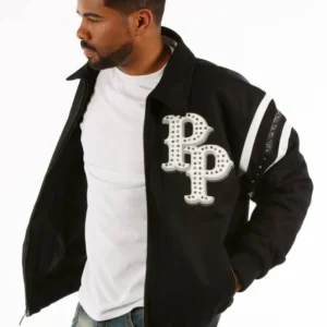 Pelle Pelle Detroit Black White Wool Jacket