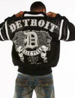 Pelle Pelle Detroit Black White Wool Jacket