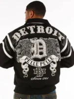 Pelle Pelle Detroit Black White Wool Jacket