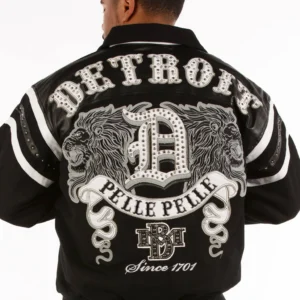 Pelle Pelle Detroit Black White Wool Jacket