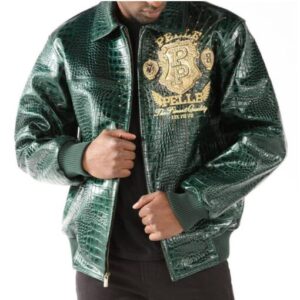 Pelle Pelle Eye On The Prize Green Leather Jacket