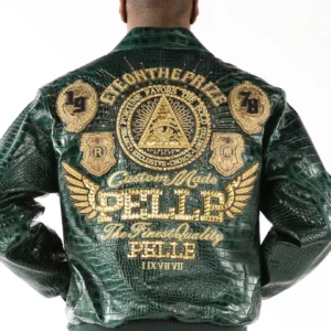 Pelle Pelle Eye On The Prize Green Leather Jacket