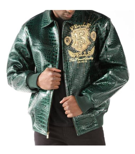 Pelle Pelle Eye On The Prize Green Leather Jacket Pelle Pelle Eye On The Prize Green Leather Jacket