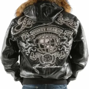 Pelle Pelle Forty Years Black And Brown Leather Jacket