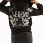 Pelle Pelle Fur Hood Live Like a Queen Black Wool Jacket