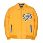 Pelle Pelle Greatest Of All Time MB Yellow Leather Jacket