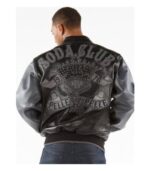 Pelle Pelle Heritage Soda Club Black Plush Leather Jacket