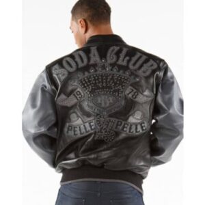 Pelle Pelle Heritage Soda Club Black Plush Leather Jacket