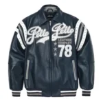 Pelle Pelle Leather Company Navy Blue Leather Jacket