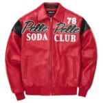 Pelle Pelle Men Soda Club Plush Red Jacket
