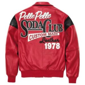 Pelle Pelle Men Soda Club Plush Red Jacket