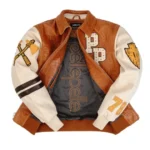 Pelle Pelle Renegades Brown Crocodile Leather Jacket