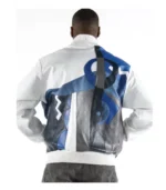 Pelle Pelle Mens White Picasso Leather Jacket