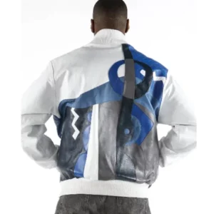 Pelle Pelle Mens White Picasso Leather Jacket