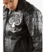 Pelle Pelle New Soda Club Tim Tan Black Leather Jacket