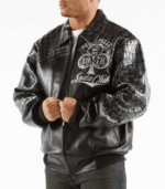 Pelle Pelle New Soda Club Tim Tan Black Leather Jacket