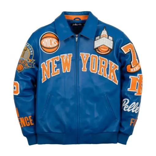Pelle Pelle New York Knicks Leather Jacket (6) Pelle Pelle New York Knicks Leather Jacket