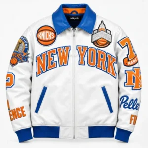 Pelle Pelle New York White Knicks Jacket