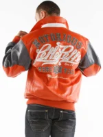 Pelle Pelle Notorious Orange & Black Leather Jacket