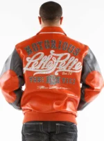Pelle Pelle Notorious Orange & Black Leather Jacket