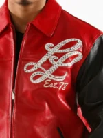 Pelle Pelle Notorious Red & Black Leather Jacket