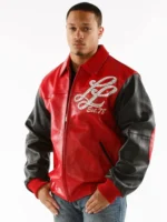 Pelle Pelle Notorious Red & Black Leather Jacket
