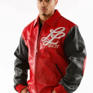 Pelle Pelle Notorious Red & Black Leather Jacket
