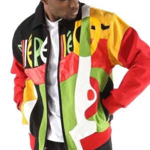Pelle Pelle Picasso Men Plush Red Leather Jacket