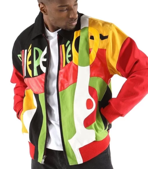 Pelle Pelle Picasso Men Plush Red Leather Jacket (1) Pelle Pelle Picasso Men Plush Red Leather Jacket