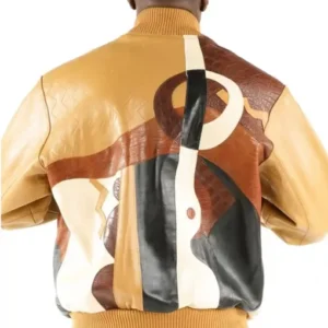 Pelle Pelle Picasso Plush Yellow Brown Jacket