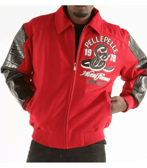 Pelle Pelle Red Blouson Soda Club 1978 Jacket (1) Pelle Pelle Red Blouson Soda Club 1978 Jacket