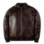 Pelle Pelle Shoulder Crest Burgundy Brown Jacket