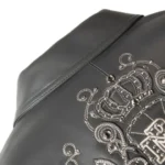 Pelle Pelle Shoulder Crest Charcoal Grey Jacket