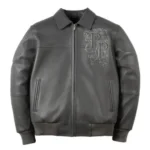 Pelle Pelle Shoulder Crest Charcoal Grey Jacket