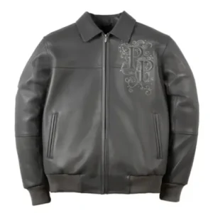 Pelle Pelle Shoulder Crest Charcoal Grey Jacket