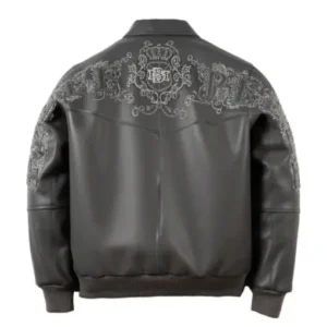 Pelle Pelle Shoulder Crest Charcoal Grey Jacket