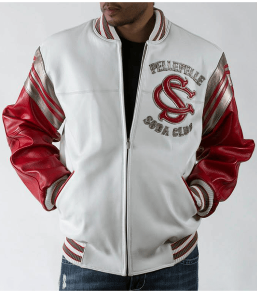 Pelle Pelle Soda Club Original White Leather Jacket (1) Pelle Pelle Soda Club Original White Leather Jacket